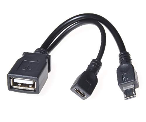 Premium Cord - Cable Adaptador USB A/Hembra + Conector Micro USB/OTG