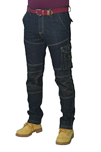 Prime Pantalones de Trabajo para Hombre BLJ-02 (BLACK-007, 32W X 30L) Prime Pantalones de Trabajo para Hombre BLJ-02 (BLACK-007, 32W X 30L)