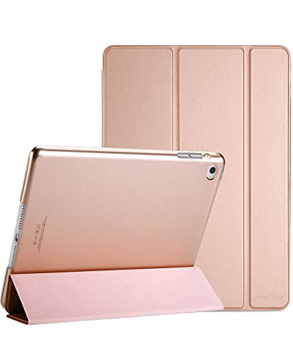 ProCase Funda Inteligente para iPad Air 2, Carcasa Folio Ligera y Delgada con Smart Cover/Reverso Translúcido Esmerilado/Soporte, para Apple iPad Air 2 (A1566 A1567) –Oro Rosa