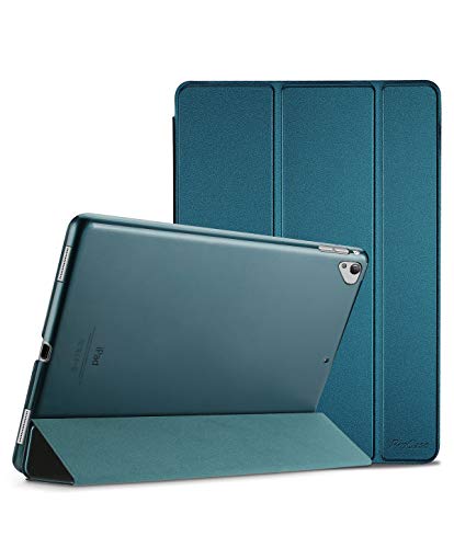 ProCase Funda Inteligente para iPad Pro 12.9" 2017/2015 (Modelo Viejo), Carcasa Folio Ligera y Delgada con Smart Cover/Reverso Translúcido/Soporte para iPad Pro 12.9 1ª 2ª Generación –Verde Azulado