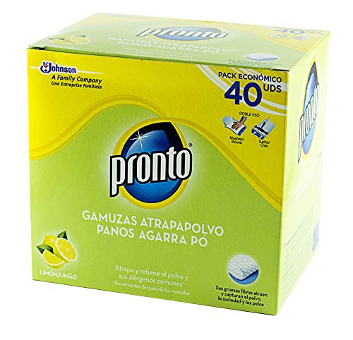 Pronto J681556 - Gamuzas Atrapapolvo, 40 Unidades Pronto J681556 - Gamuzas Atrapapolvo, 40 Unidades
