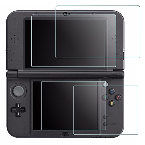 Protector de Pantalla para New Nintendo 3DS XL, AFUNTA 2 Packs Cristal Templado para la Pantalla Superior y 2 Packs HD Claro los Films de PET para la Pantalla Táctil Inferior Protector de Pantalla para New Nintendo 3DS XL, AFUNTA 2 Packs Cristal Templado para la Pantalla Superior y 2 Packs HD Claro los Films de PET para la Pantalla Táctil Inferior
