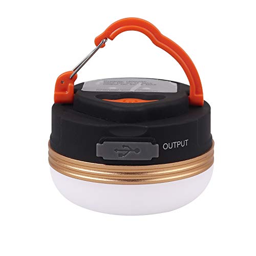 PROZOR Linterna Camping LED Lámpara de Campamento 4 Modos Luz de Emergencia Recargable USB con Base Magnética IP65 Mini Portátil Impermable para Acampada Emergencia