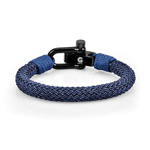 Pulsera de Cuerda Toto - Nautica Trenzada para Hombre y Mujer (Azul, 185)