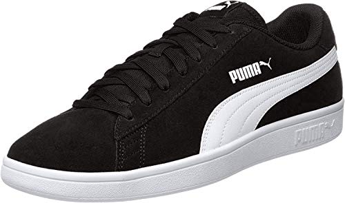 PUMA Smash v2, Zapatillas Unisex Adulto, Negro (Black White Silver), 45 EU