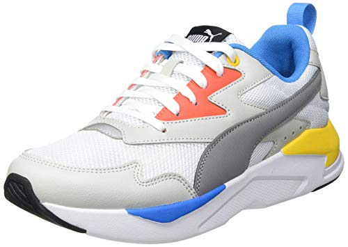 PUMA X-Ray Lite, Zapatillas Unisex Adulto, Blanco White/Steel Gray/Gray Violet/Paprika/Dresden Blue, 43 EU PUMA X-Ray Lite, Zapatillas Unisex Adulto, Blanco White/Steel Gray/Gray Violet/Paprika/Dresden Blue, 43 EU