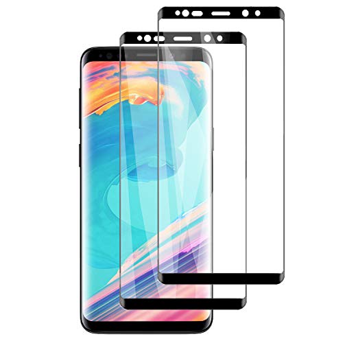 PUUDUU [2 Pack Protector de Pantalla para Samsung S9 Plus, Sin Burbujas, Anti-Rasguños, HD Transparente,Cristal Templado Protector de Pantalla para Samsung S9 Plus