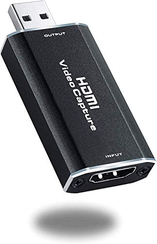 QARFEE Capturadora de Video HDMI, 4K HDMI a USB 2.0 Tarjeta de Captura de Video de Audio Capturadora de Video 1080P para Edite Video, Juego, Transmisión, Enseñanza en línea