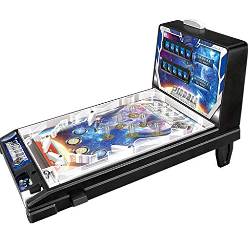 QHW Juegos de Pinball, Mini Juguetes de Pinball, Juegos de Super Pinball espaciales, máquinas de Pinball de Rompecabezas para Padres e Hijos, máquinas de Pinball electrónicas, Regal