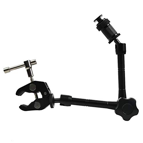 QLOUNI Brazo Mágico Brazo Articulado de 11 Pulgadas Brazo de Cámara con Súper Abrazadera para Cámara réflex Digital para Monitorear de Campo LCD, Luz de Flash QLOUNI Brazo Mágico Brazo Articulado de 11 Pulgadas Brazo de Cámara con Súper Abrazadera para Cámara réflex Digital para Monitorear de Campo LCD, Luz de Flash