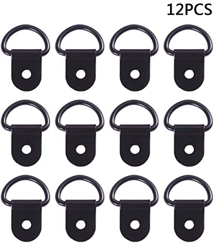 QYWSJ 12Pcs Anillos Amarre Servicio Pesado, Anillos en D Gancho Remolque Ancla Carga Anclaje de Anclaje de Amarre Forjado Reemplazo, para Barcos Vans Camiones Almacenes (Negro,62x84mm) QYWSJ 12Pcs Anillos Amarre Servicio Pesado, Anillos en D Gancho Remolque Ancla Carga Anclaje de Anclaje de Amarre Forjado Reemplazo, para Barcos Vans Camiones Almacenes (Negro,62x84mm)