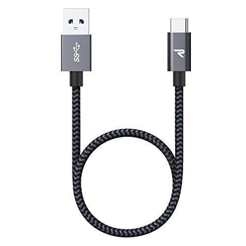 RAMPOW Cable USB Tipo C - Cable USB C a USB 3.0 Carga Rápida y Sincronización - Cable Tipo C Compatible con Samsung Galaxy, Xiaomi Mi A1/Mi A2, LG, HTC, Sony Xperia XZ y más - 0.2M, Gris Espacial RAMPOW Cable USB Tipo C - Cable USB C a USB 3.0 Carga Rápida y Sincronización - Cable Tipo C Compatible con Samsung Galaxy, Xiaomi Mi A1/Mi A2, LG, HTC, Sony Xperia XZ y más - 0.2M, Gris Espacial