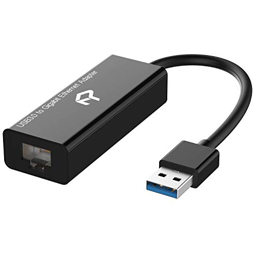 Rankie Adaptador de Red, USB 3,0 a RJ45 10/100/1000Mbps Gigabit Ethernet, Negro Rankie Adaptador de Red, USB 3,0 a RJ45 10/100/1000Mbps Gigabit Ethernet, Negro
