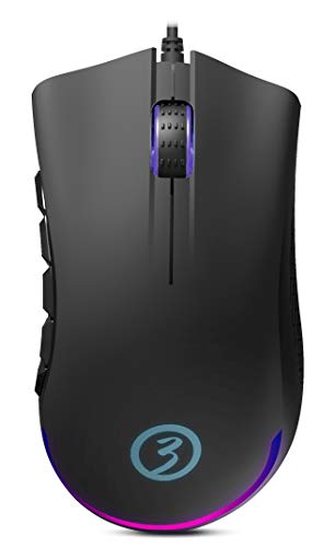 Raton Gaming Ozone EXON X90 - eSports Mouse Gaming - Sensor Optico, RGB, 12.000 DPI, 11 Botones Programables, Ergonomico, Negro