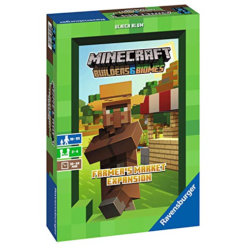Ravensburger Minecraft Farmer's Market Expansion - Versión española, Light Strategy Game, 2-4 Jugadores, Edad recomendada 8+ (26869) Ravensburger Minecraft Farmer's Market Expansion - Versión española, Light Strategy Game, 2-4 Jugadores, Edad recomendada 8+ (26869)
