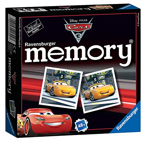 Ravensburger. Mini Memory® Juego de Memoria de Disney, Pixar, Cars 3.