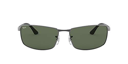 Ray-ban Mod. 3498 - Gafas de sol para hombre, color gris (gunmetal/green), talla 64 Ray-ban Mod. 3498 - Gafas de sol para hombre, color gris (gunmetal/green), talla 64