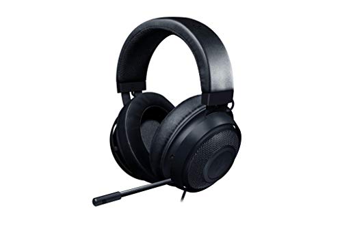 Razer Kraken Auriculares Gaming con cable para juegos multiplataforma para PC, PS4, Xbox One & Switch, Diafragma 50 mm, Cable de 3.5mm con controles de línea, Negro Razer Kraken Auriculares Gaming con cable para juegos multiplataforma para PC, PS4, Xbox One & Switch, Diafragma 50 mm, Cable de 3.5mm con controles de línea, Negro