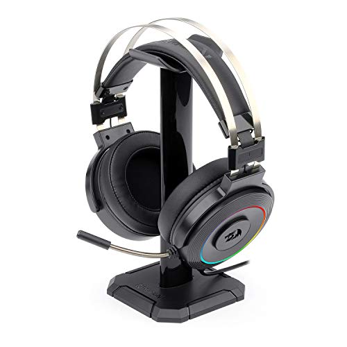 Redragon LAMIA 2 H320 RGB Auriculares para gaming 7.1 - Audio de Alta Definición + Potentes Bajos - Cascos con Micrófono para Juegos en PC - Incluye soporte y Software descargable