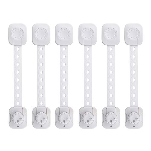 REDTRON Cerraduras de Seguridad para Niños, 6Pcs Bloqueo de Seguridad con Adhesivo de 3M, Cerraduras a Prueba de Bebé para Gabinetes, Cajones, Hornos, Neveras (No se necesita usar taladros) REDTRON Cerraduras de Seguridad para Niños, 6Pcs Bloqueo de Seguridad con Adhesivo de 3M, Cerraduras a Prueba de Bebé para Gabinetes, Cajones, Hornos, Neveras (No se necesita usar taladros)