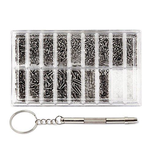 REFURBISHHOUSE 1 juego Juego de herramientas micro-tornillos para gafas de sol gafas espectaculos Tornillos de reloj Kit de Juego de herramientas de reparacion REFURBISHHOUSE 1 juego Juego de herramientas micro-tornillos para gafas de sol gafas espectaculos Tornillos de reloj Kit de Juego de herramientas de reparacion