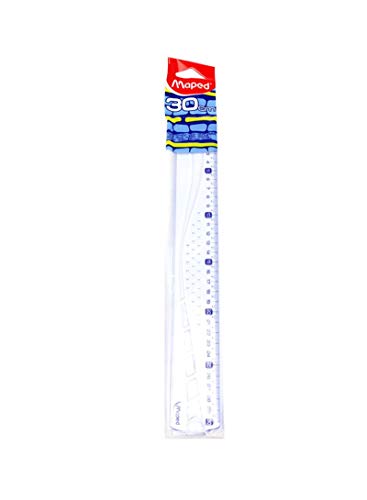Regla Plana de 30 cm Ergonómica Geometric Maped transparente Regla Plana de 30 cm Ergonómica Geometric Maped transparente