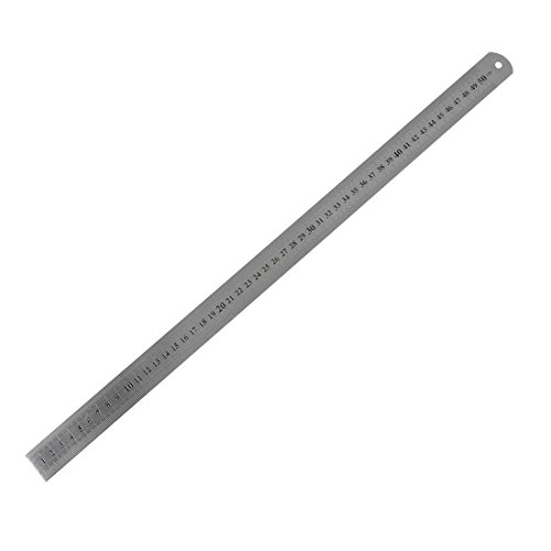 Regla recta - SODIAL(R)Regla recta de acero inoxidable Medidas metricas 50 cm