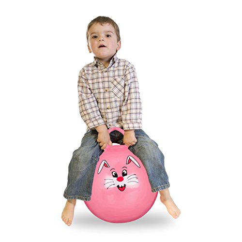 Relaxdays Bola Saltarina para Niños, Pelota Saltar Animales, Balón Infantil, 45 cm Diámetro, PVC, Rosa, color, 45 x 45 x 55 cm (10022554_52) , color/modelo surtido Relaxdays Bola Saltarina para Niños, Pelota Saltar Animales, Balón Infantil, 45 cm Diámetro, PVC, Rosa, color, 45 x 45 x 55 cm (10022554_52) , color/modelo surtido