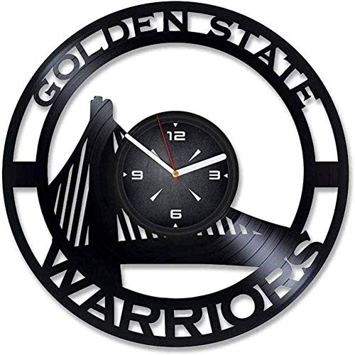Reloj de Pared de Vinilo con Tema de Campeonato de la NBA Personalizado diseño Moderno Creativo decoración del hogar año Nuevo único para niños y Hombres