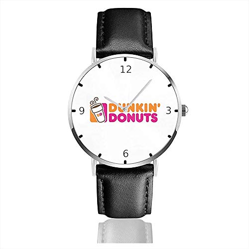 Reloj de Pulsera de Moda Donut Dunkin 'D Correa de Cuero Reloj