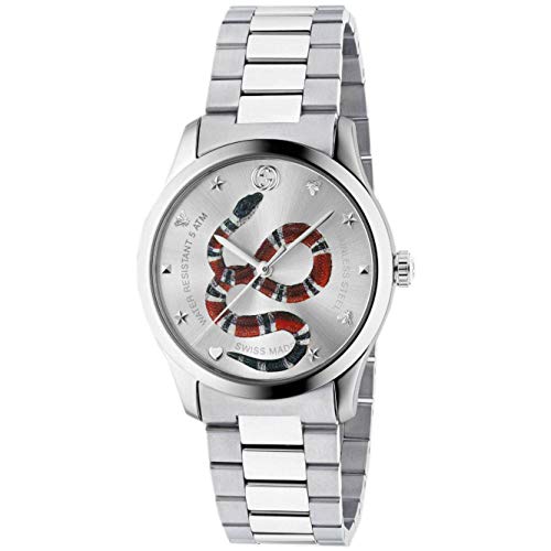 Reloj Gucci G-Timeless 38 mm de Acero Inoxidable de la Serpiente en el dial YA1264076 Reloj Gucci G-Timeless 38 mm de Acero Inoxidable de la Serpiente en el dial YA1264076