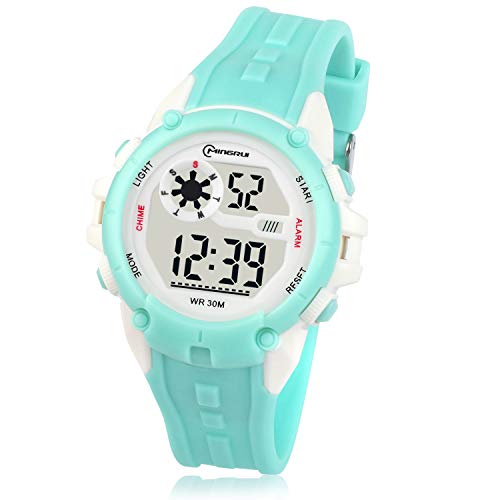 Relojes para Niños Niñas Digital, Reloj Infantil Impermeable Deportivo Reloj de pulsera Digital Sumergible Multifuncional para Exteriores con Alarma / Cronómetro Adecuado para Niños de 5 a 14 años