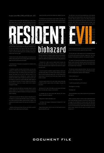 Resident Evil 7: Biohazard Document File Resident Evil 7: Biohazard Document File