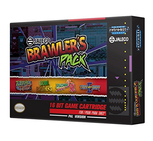 Retro-Bit Europe Jaleco Brawler's Pack PAL Version SNES Cartridge for Super NES (Nintendo Super NES) [Importación inglesa]