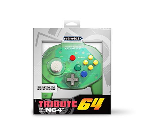 Retro-Bit Tribute 64 for Nintendo 64 - Forest Green [Importación inglesa]