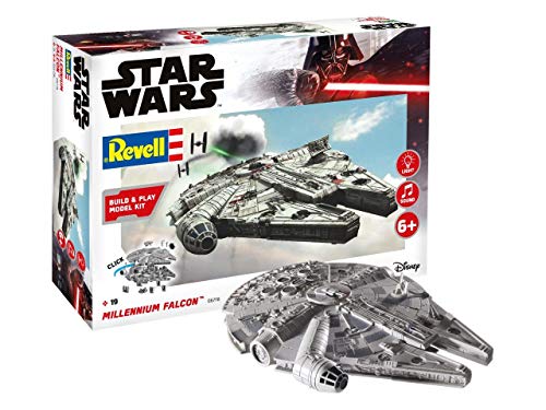 Revell Build & Play 06778 Millennium Falcon, 1:164 Star Wars Modellbausatz für Einsteiger zum Stecken und Spielen, Mehrfarbig Revell Build & Play 06778 Millennium Falcon, 1:164 Star Wars Modellbausatz für Einsteiger zum Stecken und Spielen, Mehrfarbig