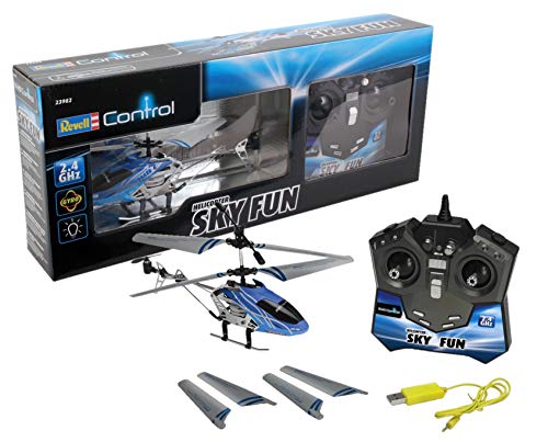 Revell - Helicóptero Sky Fun RTF/3CH con radiocontrol, 2.4 GHz (23982)