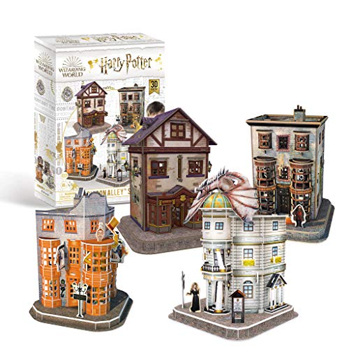 Revell- Hogwarts Diagon Alley, Die Winkelgasse mit 4 Gebäuden Accesorios, Color Coloreado (304)
