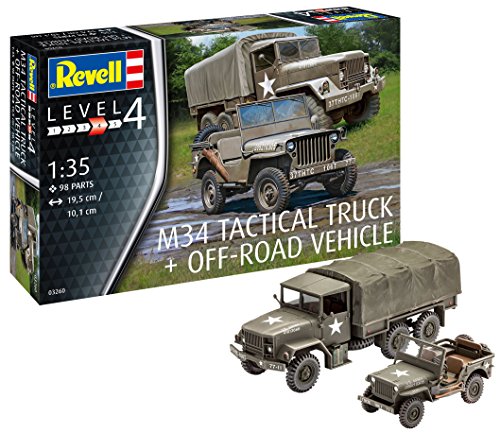 Revell M34 táctico camión Dentro y Fuera de la Carretera vehículo, Kit Modelo, Escala 1: 35 (03260)