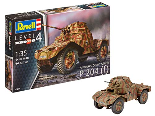 Revell- Panhard 178 Scout Blindados vehículo P204 (F), Kit Modelo, Escala 1:35 (03259) , color/modelo surtido