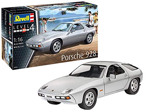 Revell-Porsche 928, Escala 1:16 Kit de Modelos de plástico, Multicolor, 1/16 07656 7656 Revell-Porsche 928, Escala 1:16 Kit de Modelos de plástico, Multicolor, 1/16 07656 7656