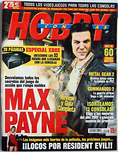 Revista Hobby Consolas Nº 125. Max Payne Revista Hobby Consolas Nº 125. Max Payne