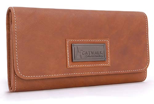RFID - CATWALK COLLECTION - GEMMA - Cartera de uso diario - Con caja de regalo - Cuero - Tostado RFID - CATWALK COLLECTION - GEMMA - Cartera de uso diario - Con caja de regalo - Cuero - Tostado