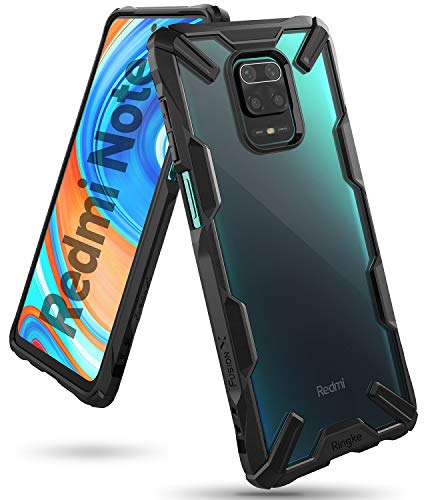 Ringke Fusion-X Diseñado para Funda Xiaomi Redmi Note 9 Pro (2020), Carcasa Redmi Note 9S, Parachoque Resistente Impactos Funda Redmi Note 9S / Redmi Note 9 Pro (6.67 Pulgadas) - Black
