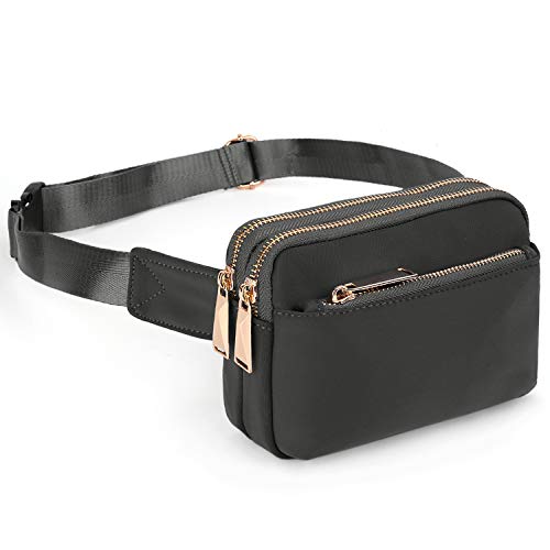 Riñoneras de Moda - UTO Riñonera Deportiva, Impermeable Viaje Cinturón, Bolso Bandolera Bolso de la Cintura, Peso Ligero Estupendo para Mujer Hombre Gris Riñoneras de Moda - UTO Riñonera Deportiva, Impermeable Viaje Cinturón, Bolso Bandolera Bolso de la Cintura, Peso Ligero Estupendo para Mujer Hombre Gris