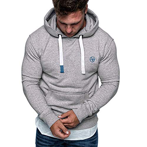 riou ¡Oferta Sudaderas con Capucha para Hombre Cosy Chaqueta Deportiva Sudadera con Cremallera Completa Slim Fit Hoodie Casual Jerséis Adolescente Top Blouse ¡Caliente!