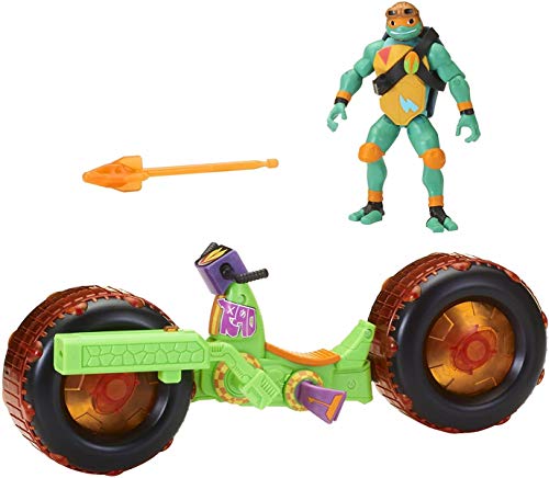 Rise of the Teenage Mutant Ninja Turtles 82483 ROTMNT-Motorrad - Figura de acción de Mikey Giant