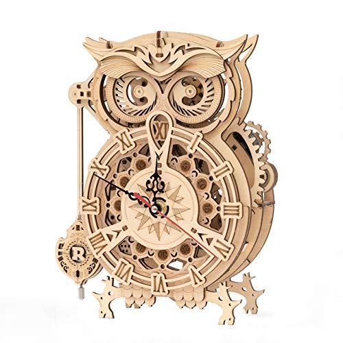 ROKR Owl Clock Puzzle 3D Maqueta Madera | Maquetas para Montar | Maquetas para Construir Adultos ROKR Owl Clock Puzzle 3D Maqueta Madera | Maquetas para Montar | Maquetas para Construir Adultos