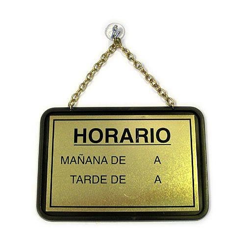 Rotulauto - Placa Horario-Gracias X S/Visit.Pl.