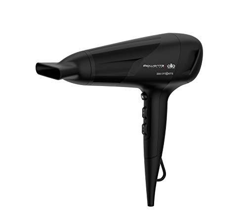 Rowenta Studio Dry CV5812 Secador de pelo con tecnología Effiwatts de ahorro de energía, 6 ajustes de velocidad/temperatura, Termocontrol, boquilla concentradora de 14 mm y golpe de aire frío